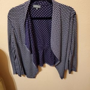 Market & Spruce Stripes and Polka dot top